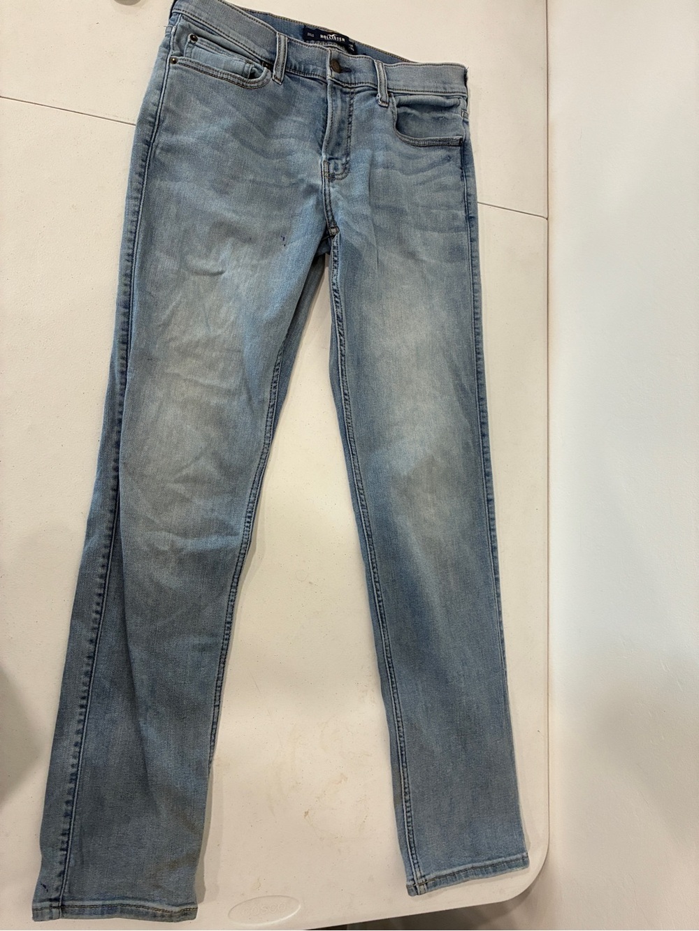 Hollister Mens Slim Straight Advance Stretch light Wash Jeans W31 L34